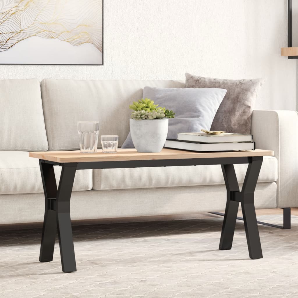 bordben til sofabord 90x30x43 cm Y-stel stål billede