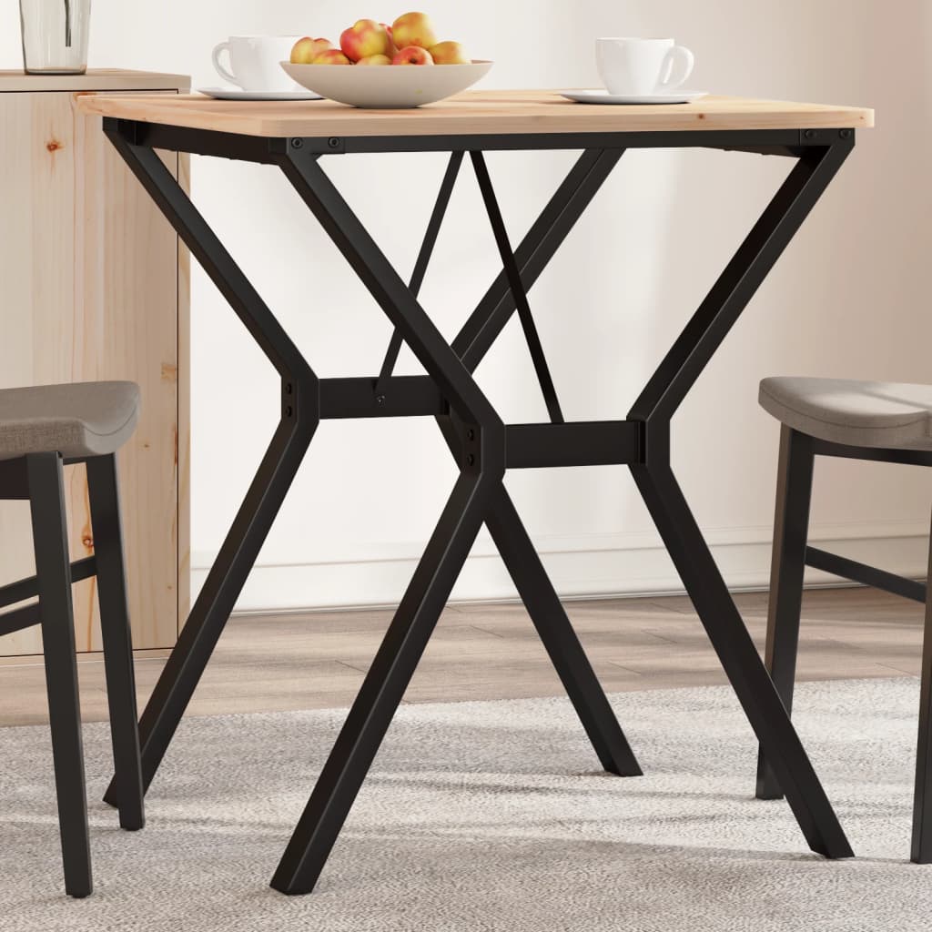 bordben til spisebord 60x60x73 cm Y-stel stål billede