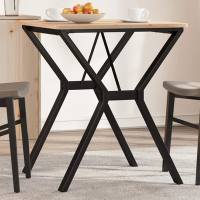 bordben til spisebord 60x60x73 cm Y-stel stål