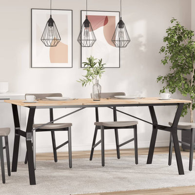 bordben til spisebord 160x80x73 cm Y-stel stål