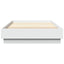 sengeramme med LED-lys 100x200 cm hvid