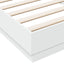 sengeramme med LED-lys 100x200 cm hvid