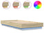 sengeramme med LED-lys 100x200 cm sonoma-eg