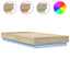 sengeramme med LED-lys 90x190 cm sonoma-eg