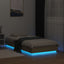 sengeramme med LED-lys 75x190 cm sonoma-eg