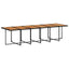 spisebordssæt til haven 13 dele med hynder polyrattan sort