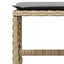 spisebordssæt til haven 13 dele med hynder polyrattan beige