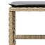 spisebordssæt til haven 15 dele med hynder polyrattan beige