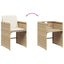spisebordssæt til haven 15 dele med hynder polyrattan beige