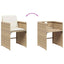 spisebordssæt til haven 17 dele med hynder polyrattan beige