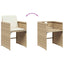 spisebordssæt til haven 13 dele med hynder polyrattan beige