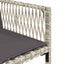 spisebordssæt til haven 9 dele med hynder polyrattan lysegrå