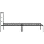 sengeramme med sengegavl 107x203 cm metal sort