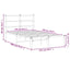 sengeramme med sengegavl 120x190 cm metal sort