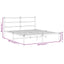 sengeramme med sengegavl 160x200 cm metal sort