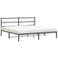 sengeramme med sengegavl 193x203 cm metal sort