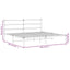 sengeramme med sengegavl 193x203 cm metal sort