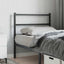 udskiftningsgavl 90 cm metal sort