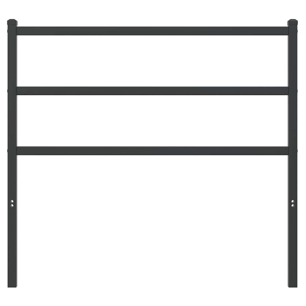 udskiftningsgavl 100 cm metal sort