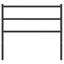 udskiftningsgavl 107 cm metal sort