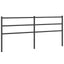 udskiftningsgavl 200 cm metal sort