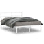 sengeramme med sengegavl 135x190 cm metal hvid