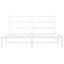 sengeramme med sengegavl 160x200 cm metal hvid