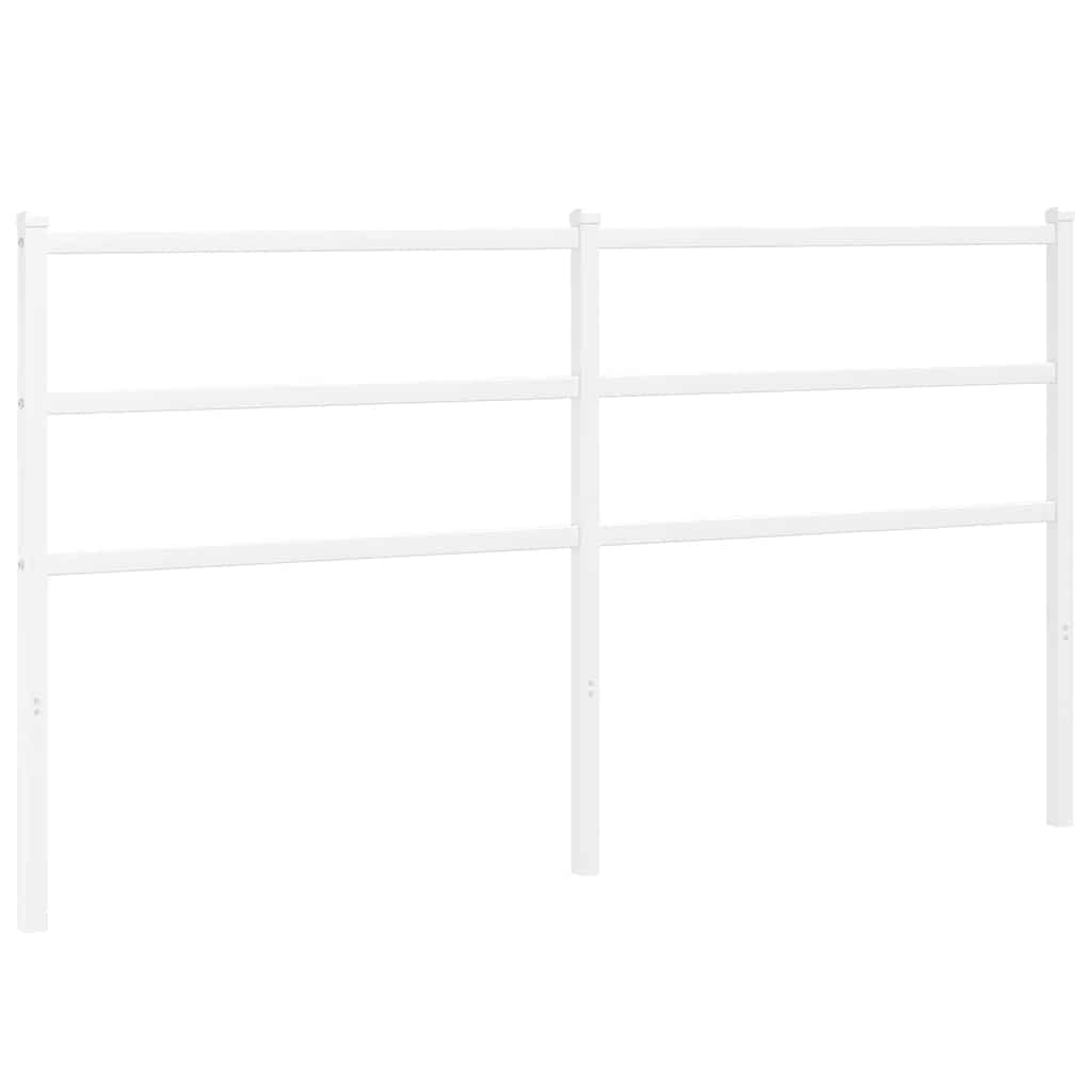 udskiftningsgavl 160 cm metal hvid