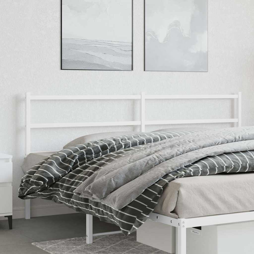 udskiftningsgavl 180 cm metal hvid