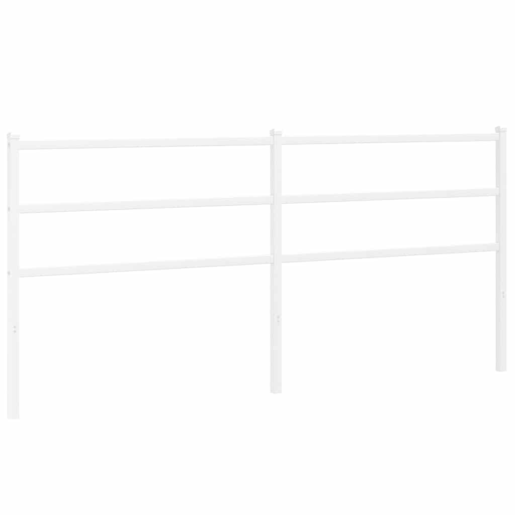 udskiftningsgavl 200 cm metal hvid