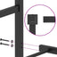 sengeramme med sengegavl 100x200 cm metal sort