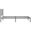 sengeramme med sengegavl 107x203 cm metal sort