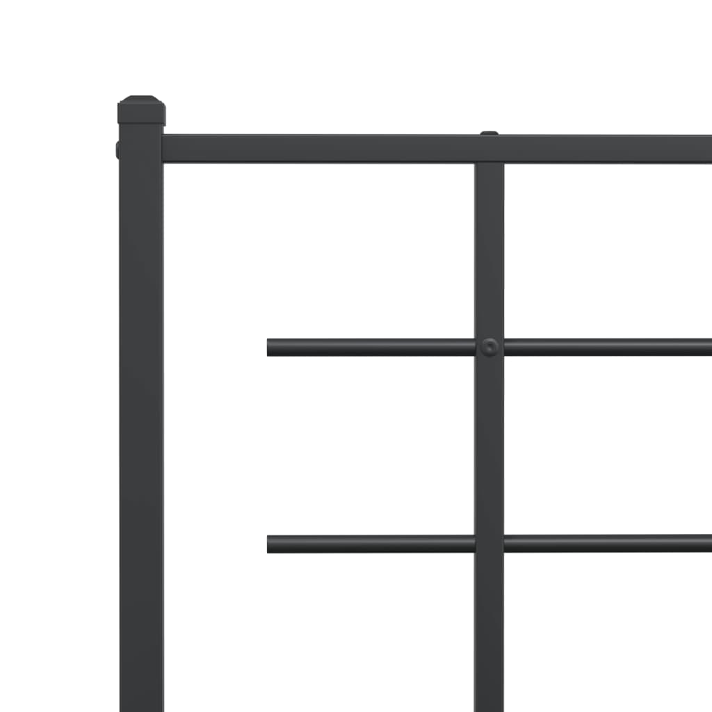 udskiftningsgavl 180 cm metal sort