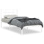sengeramme med sengegavl 90x200 cm metal hvid