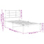 sengeramme med sengegavl 90x200 cm metal hvid