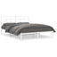 sengeramme med sengegavl 160x200 cm metal hvid