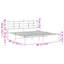 sengeramme med sengegavl 180x200 cm metal hvid
