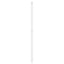 udskiftningsgavl 120 cm metal hvid