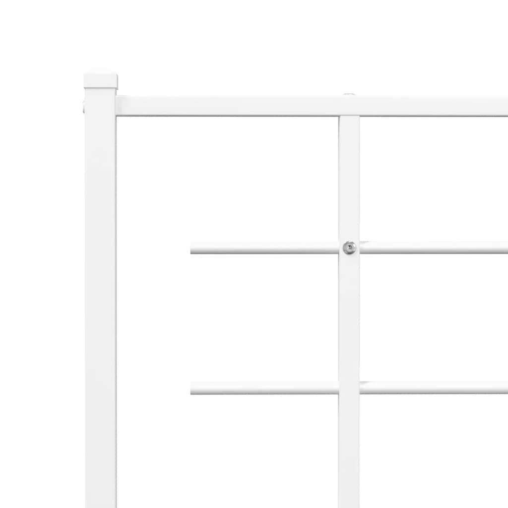 udskiftningsgavl 120 cm metal hvid