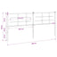 udskiftningsgavl 200 cm metal hvid