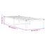 sengeramme 80x200 cm metal sort