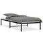sengeramme 90x200 cm metal sort