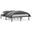 sengeramme 135x190 cm metal sort