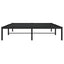 sengeramme 135x190 cm metal sort