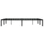 sengeramme 140x190 cm metal sort