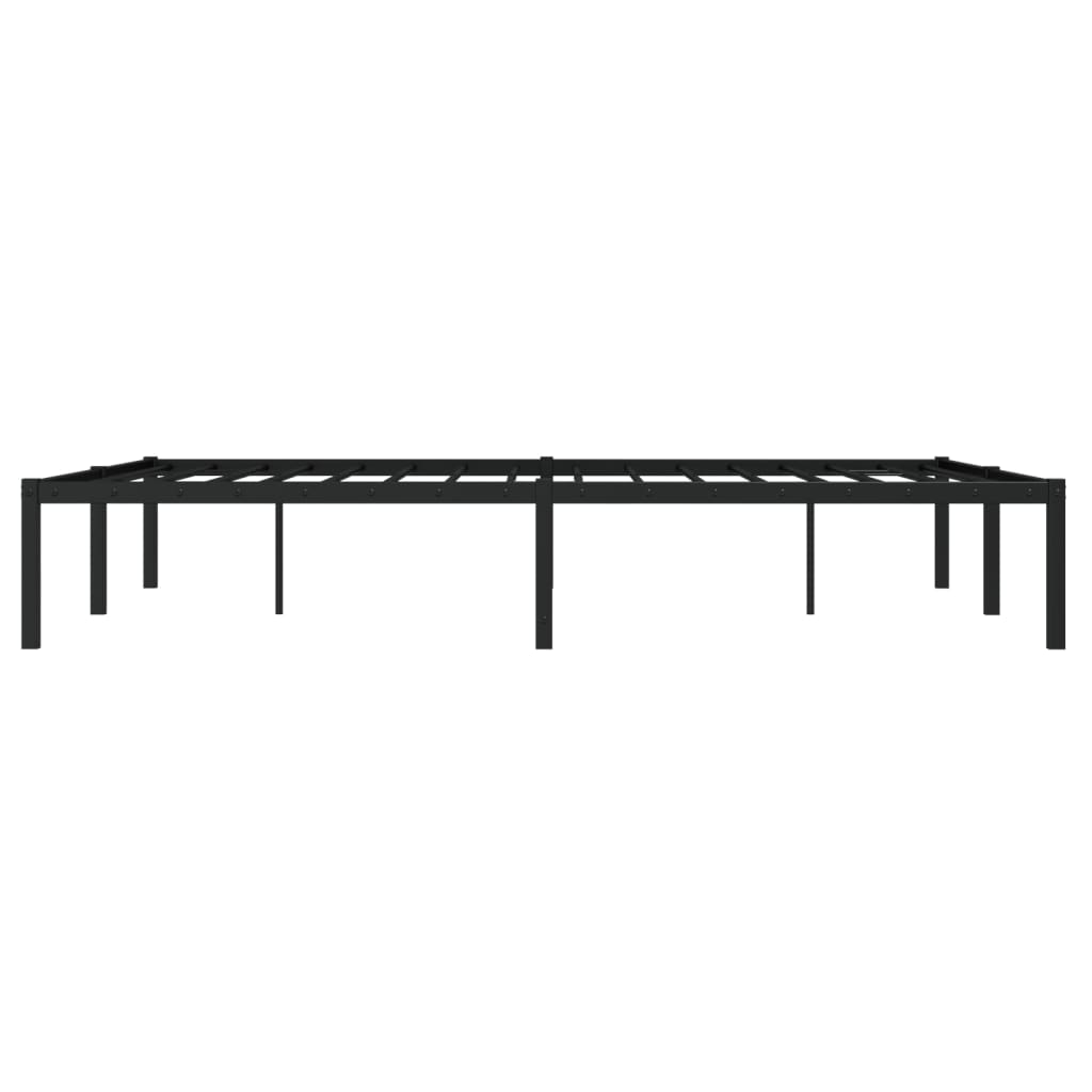 sengeramme 140x190 cm metal sort