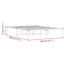 sengeramme 140x190 cm metal sort