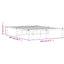 sengeramme 140x200 cm metal sort