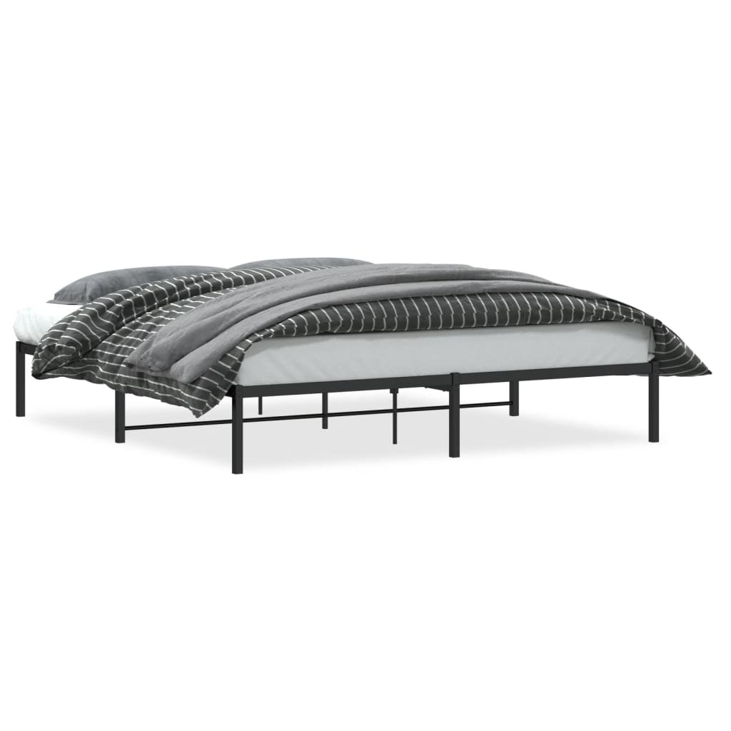 sengeramme 180x200 cm metal sort