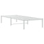 sengeramme 75x190 cm metal hvid